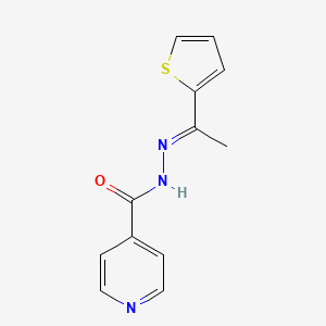 molecular formula C12H11N3OS B1231486 N'-(1-(2-Thienyl)ethylidene)isonicotinohydrazide 