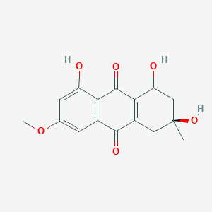 molecular formula C16H16O6 B1231487 Austrocortilutein 