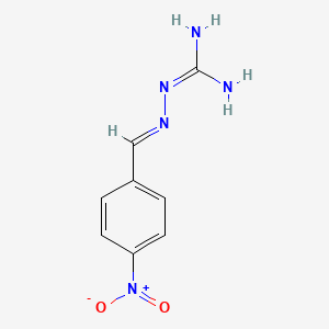 molecular formula C8H9N5O2 B1231492 4-Nitrobenzylidene aminoguanidine CAS No. 30068-29-2
