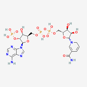 molecular formula C21H30N7O17P3 B1231516 6-hydro-beta-NADP 