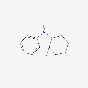 molecular formula C13H17N B12315163 4a-Methyl-2,3,4,4a,9,9a-hexahydro-1H-carbazole 
