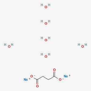 molecular formula C4H16Na2O10 B1231517 Sodium succinate hexahydrate CAS No. 6106-21-4