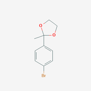 molecular formula C10H11BrO2 B123152 2-(4-溴苯基)-2-甲基-1,3-二氧戊环 CAS No. 4360-68-3