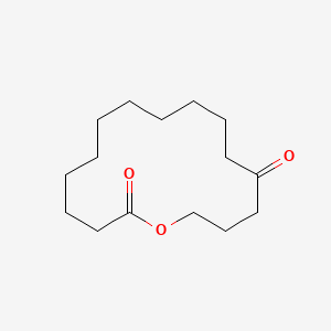 molecular formula C15H26O3 B1231520 Oxacyclohexadecane-2,13-dione CAS No. 38223-29-9