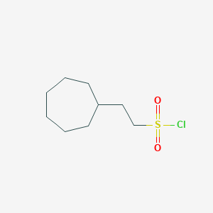 molecular formula C9H17ClO2S B12315250 2-Cycloheptylethane-1-sulfonyl chloride 