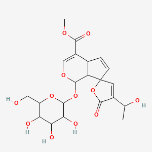 molecular formula C21H26O12 B1231529 Plumieride 