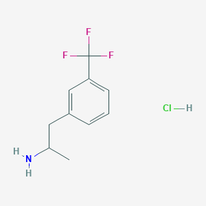 molecular formula C10H13ClF3N B123154 Norfenfluramine hydrochloride CAS No. 673-18-7