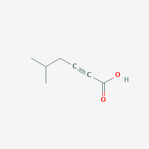 molecular formula C7H10O2 B12315546 5-Methylhex-2-ynoic acid 