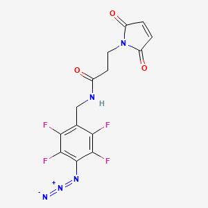 molecular formula C14H9F4N5O3 B1231559 Tfpam-3 CAS No. 139428-48-1