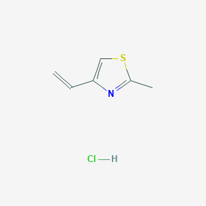 molecular formula C6H8ClNS B12315615 4-Ethenyl-2-methyl-1,3-thiazole hydrochloride 