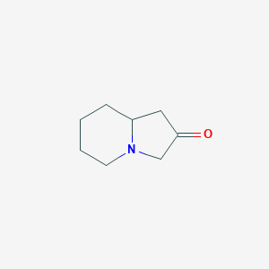 molecular formula C8H13NO B12315691 Octahydroindolizin-2-one 