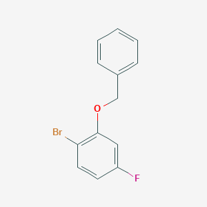 molecular formula C13H10BrFO B123158 2-(Benzyloxy)-1-bromo-4-fluorobenzene CAS No. 202857-88-3