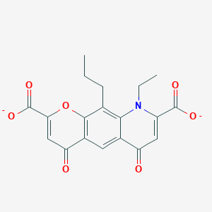 molecular formula C19H15NO7-2 B1231581 Nedocromil(2-) 