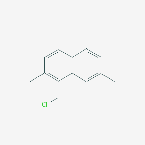 molecular formula C13H13Cl B12316242 1-(Chloromethyl)-2,7-dimethylnaphthalene 