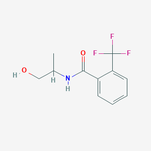 molecular formula C11H12F3NO2 B12316275 N-(1-hydroxypropan-2-yl)-2-(trifluoromethyl)benzamide 