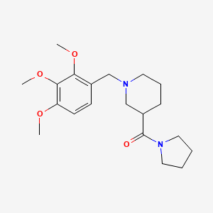1-Pyrrolidinyl-[1-[(2,3,4-trimethoxyphenyl)methyl]-3-piperidinyl]methanone