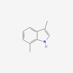 molecular formula C10H11N B12316426 3,7-Dimethyl-1H-indole CAS No. 5621-14-7