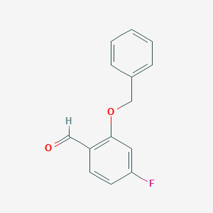 molecular formula C14H11FO2 B123165 2-(Benzyloxy)-4-fluorobenzaldehyde CAS No. 202857-89-4