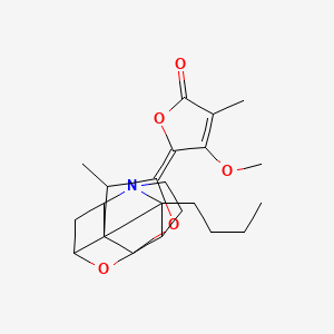 molecular formula C22H29NO5 B1231652 Stemofoline 