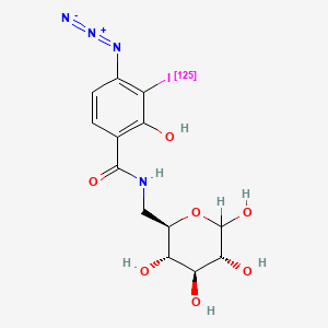 molecular formula C13H15IN4O7 B1231655 Iasa-glc CAS No. 98897-10-0