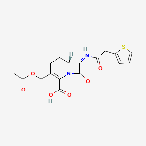 molecular formula C17H18N2O6S B1231658 1-Carbacephalothin CAS No. 63357-47-1