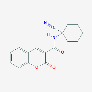 molecular formula C17H16N2O3 B1231661 N-(1-cyanocyclohexyl)-2-oxo-1-benzopyran-3-carboxamide 