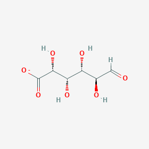 molecular formula C6H9O7- B1231664 L-guluronate 