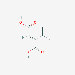 molecular formula C7H10O4 B12316722 (Z)-2-propan-2-ylbut-2-enedioic acid 