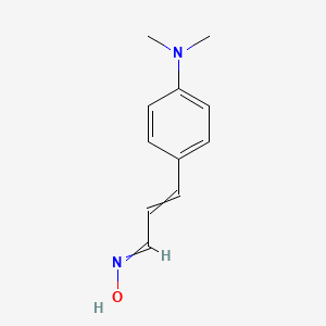 molecular formula C11H14N2O B1231673 N-[3-[4-(dimethylamino)phenyl]prop-2-enylidene]hydroxylamine 