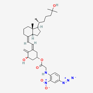 molecular formula C35H49N5O6 B1231690 Calcitriol-ang CAS No. 98728-28-0