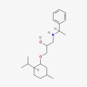 1-(5-Methyl-2-propan-2-ylcyclohexyl)oxy-3-(1-phenylethylamino)-2-propanol