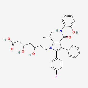 (3R,5R)-7-(2-(4-fluorophenyl)-4-(2-hydroxyphenylcarbamoyl)-5-isopropyl-3-phenyl-1H-pyrrol-1-yl)-3,5-dihydroxyheptanoic acid