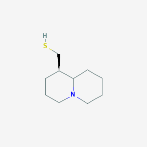 molecular formula C10H19NS B123175 (1r)-Octahydro-2h-quinolizin-1-ylmethanethiol CAS No. 156171-03-8