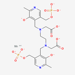 molecular formula C22H24MnN4O14P2-6 B1231750 Manganese dipyridoxal diphosphate CAS No. 118248-94-5