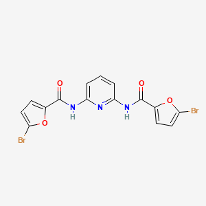 5-bromo-N-[6-[[(5-bromo-2-furanyl)-oxomethyl]amino]-2-pyridinyl]-2-furancarboxamide