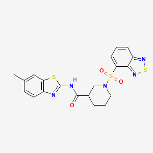 1-(2,1,3-benzothiadiazol-4-ylsulfonyl)-N-(6-methyl-1,3-benzothiazol-2-yl)-3-piperidinecarboxamide