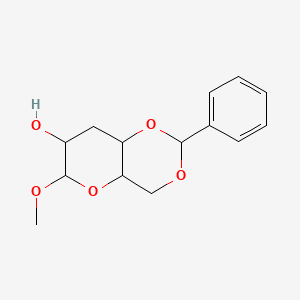 molecular formula C14H18O5 B12317577 Methyl4,6-O-benzylidene-3-deoxy-a-D-glucopyranoside 