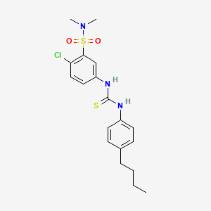 1-(4-Butylphenyl)-3-[4-chloro-3-(dimethylsulfamoyl)phenyl]thiourea