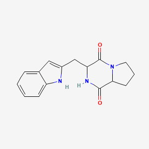 molecular formula C16H17N3O2 B12317686 Cyclo(Pro-Trp) 