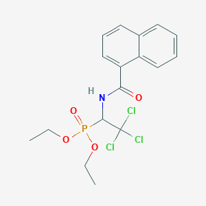 N-(2,2,2-trichloro-1-diethoxyphosphorylethyl)-1-naphthalenecarboxamide