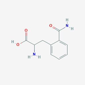 molecular formula C10H12N2O3 B12317980 L-2-Carbamoylphenylalanine 