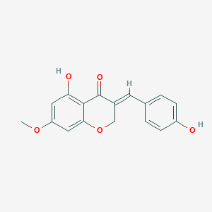 molecular formula C17H14O5 B123180 5-Hydroxy-7-methoxy-3-(4-hydroxybenzylidene)chroman-4-one CAS No. 259653-54-8