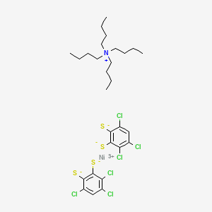 molecular formula C28H38Cl6NNiS4 B12318081 Tetrabutylammonium bis(1,2,4-trichloro-5,6-dithiolate)nickel(III) 