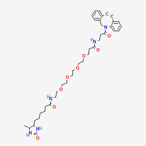 molecular formula C39H53N5O8 B12318089 Desthiobiotin-PEG4-DBCO 