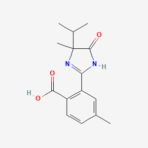 molecular formula C15H18N2O3 B1231821 Imazamethabenz (free acid) 100 microg/mL in Acetonitrile CAS No. 89318-82-1
