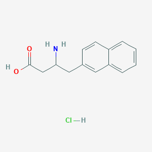 molecular formula C14H16ClNO2 B12318353 (R)-3-Amino-4-(2-naphthyl)-butyric acid hydrochloride 