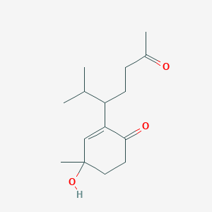 molecular formula C15H24O3 B12318424 4-Hydroxy-1,10-secocadin-5-ene-1,10-dione 