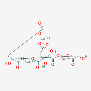 molecular formula C12H10Ca3O16 B12318516 Calcium hydroxycitrate 