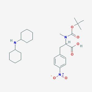 molecular formula C27H43N3O6 B12318707 Boc-N-Me-Phe(4-NO2)-OH.DCHA 
