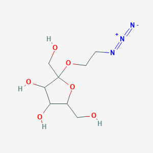 molecular formula C8H15N3O6 B12318711 b-D-Fructopyranoside, 4-azidoethyl 